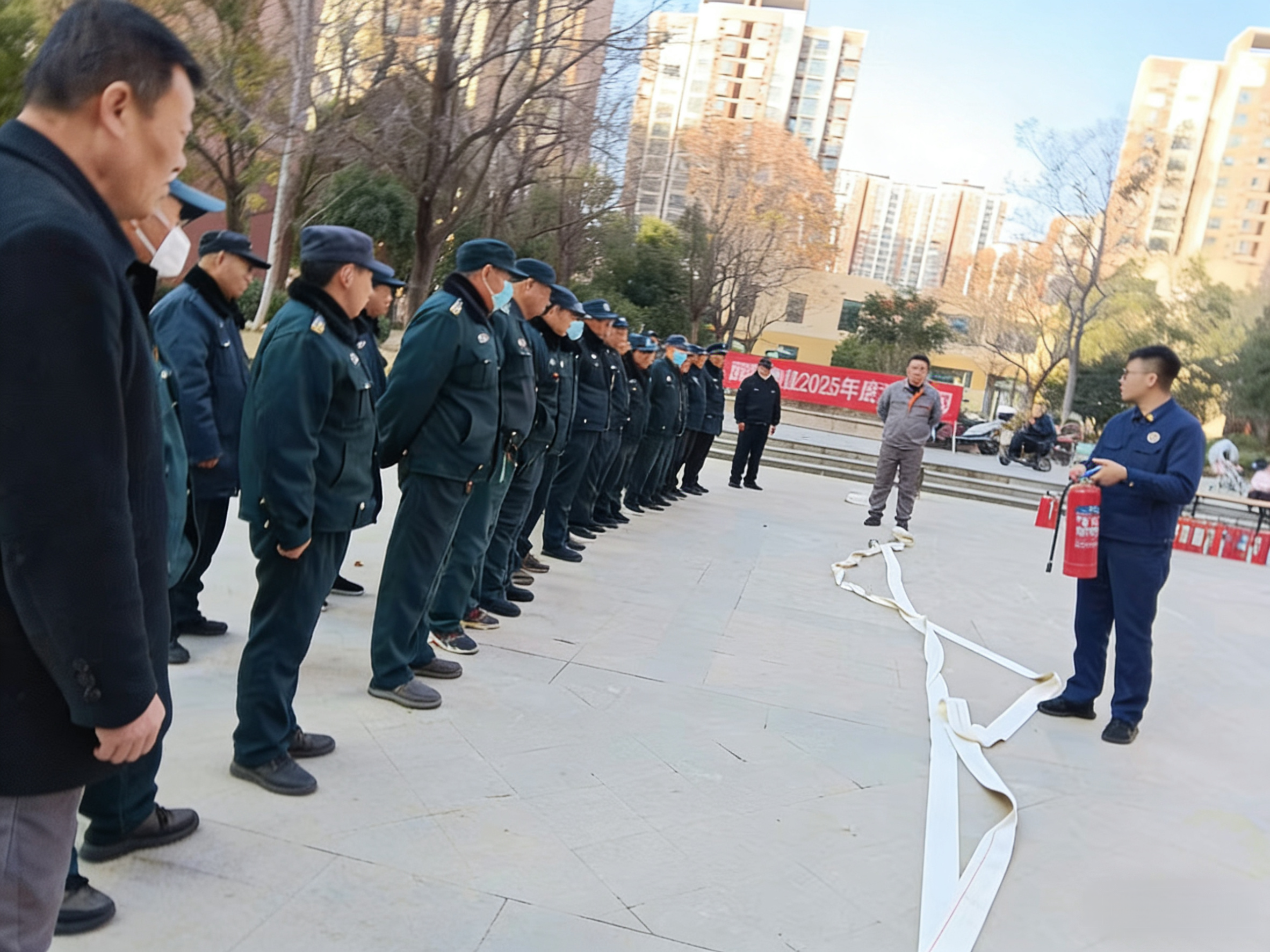 ​宿州市腾阳物业公司：消防培训演练为小区安全保驾护航